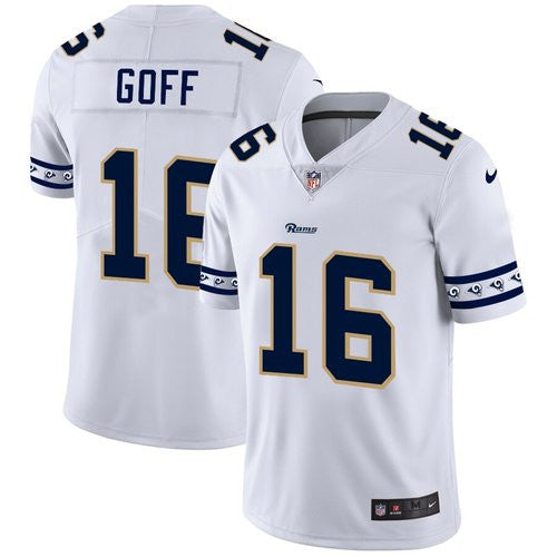 Jared Goff Los Angeles Rams white Vapor jersey