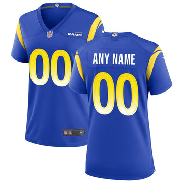 Custom Los Angeles Rams royal jersey
