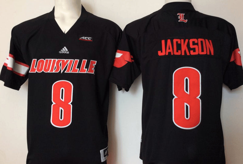 Lamar Jackson Louisville Cardinals black jersey