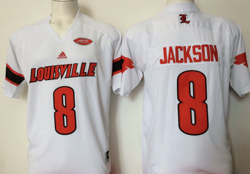 Lamar Jackson Louisville Cardinals white jersey