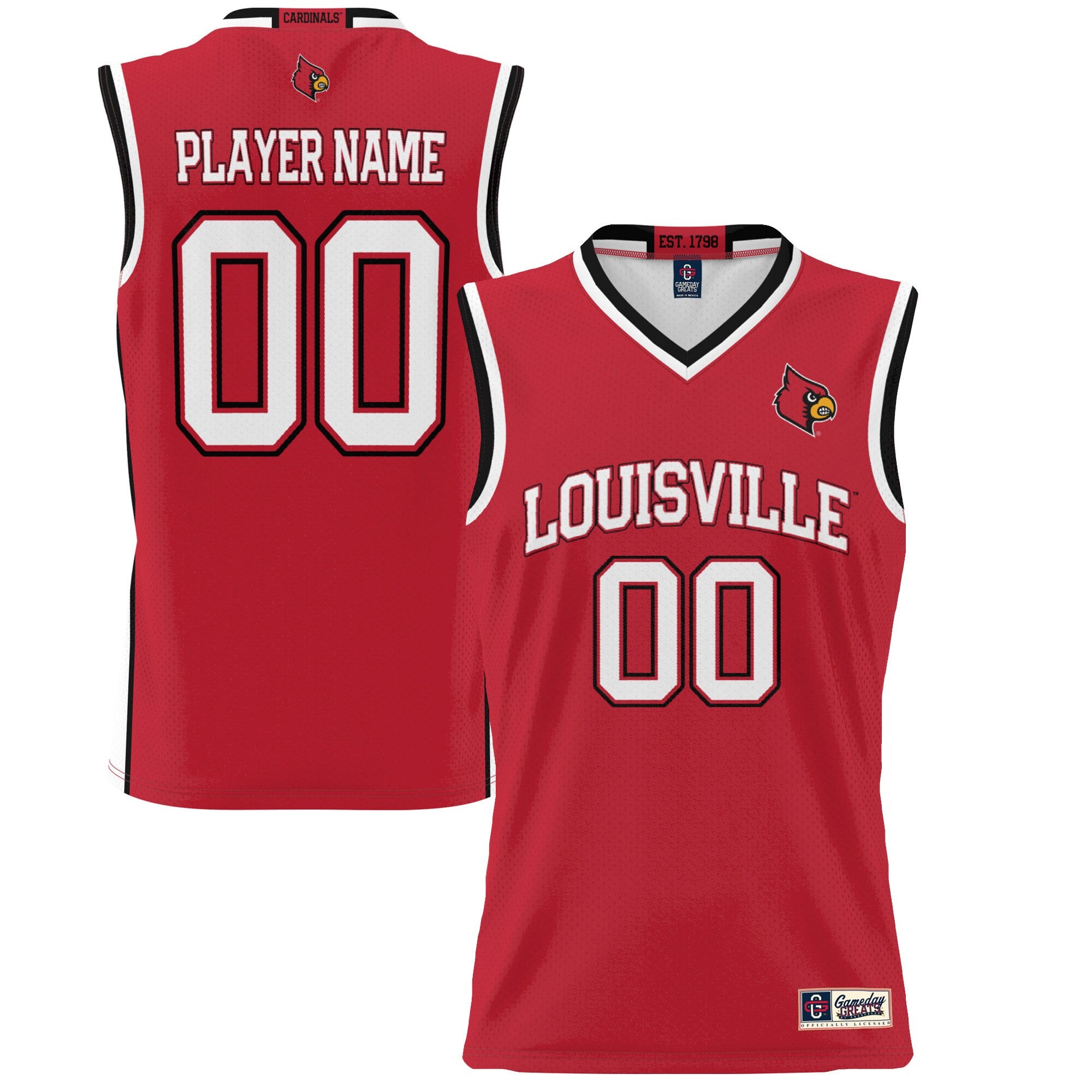 Louisville Cardinals red jersey