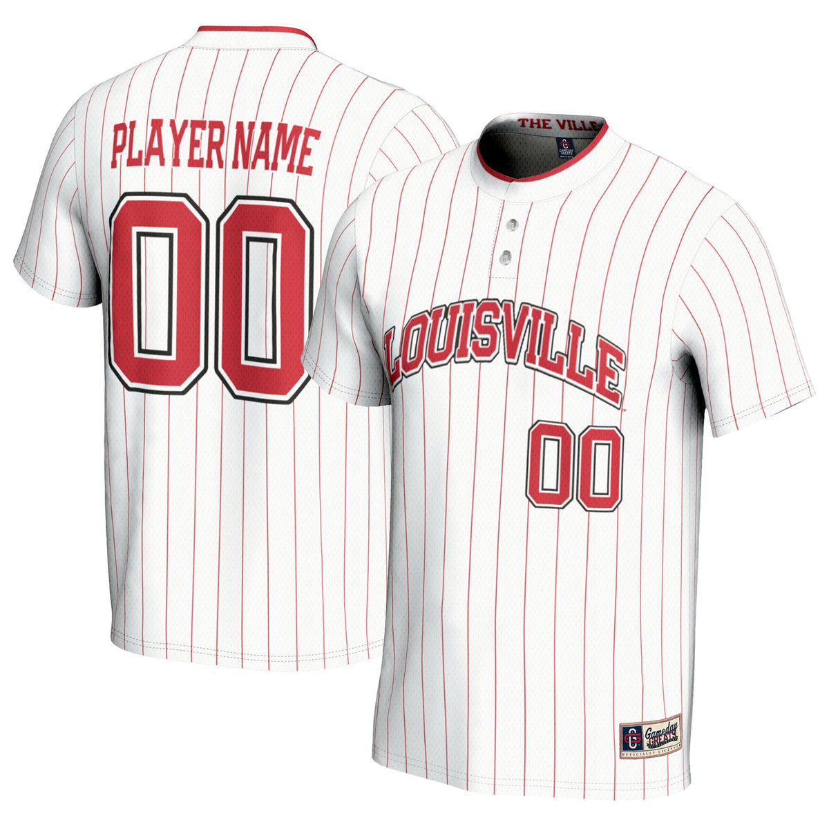 Softball Louisville Cardinals white jersey
