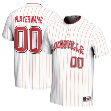 Softball Louisville Cardinals white jersey
