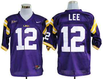 LSU Tiger LSU Tiger 12 Lee purple jersey
