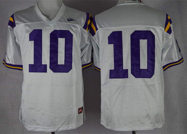Addai LSU Tigers white jersey