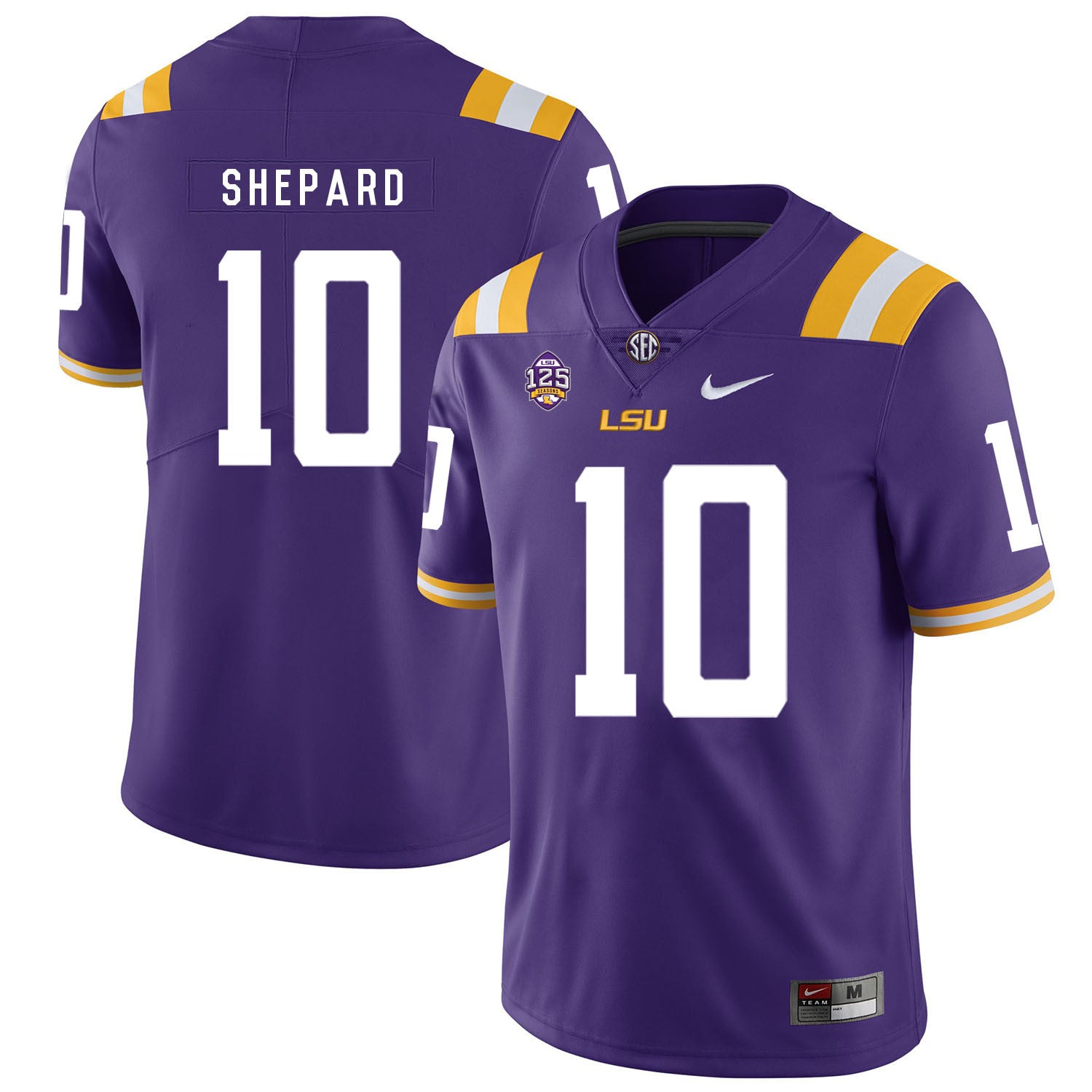 Russell Shepard LSU Tigers purple jersey