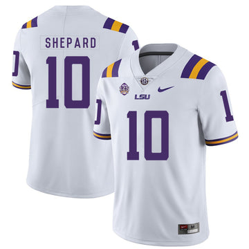 Russell Shepard LSU Tigers white jersey