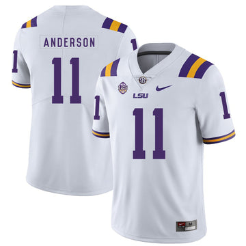 Dee Anderson LSU Tigers white jersey