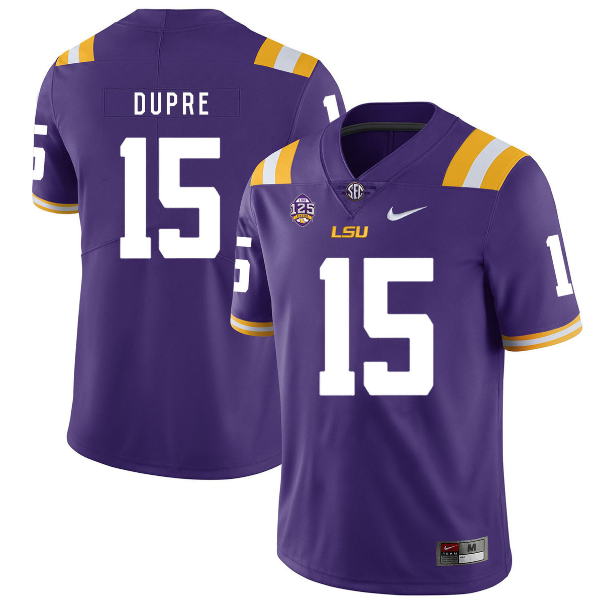 Malachi Dupre LSU Tigers purple jersey