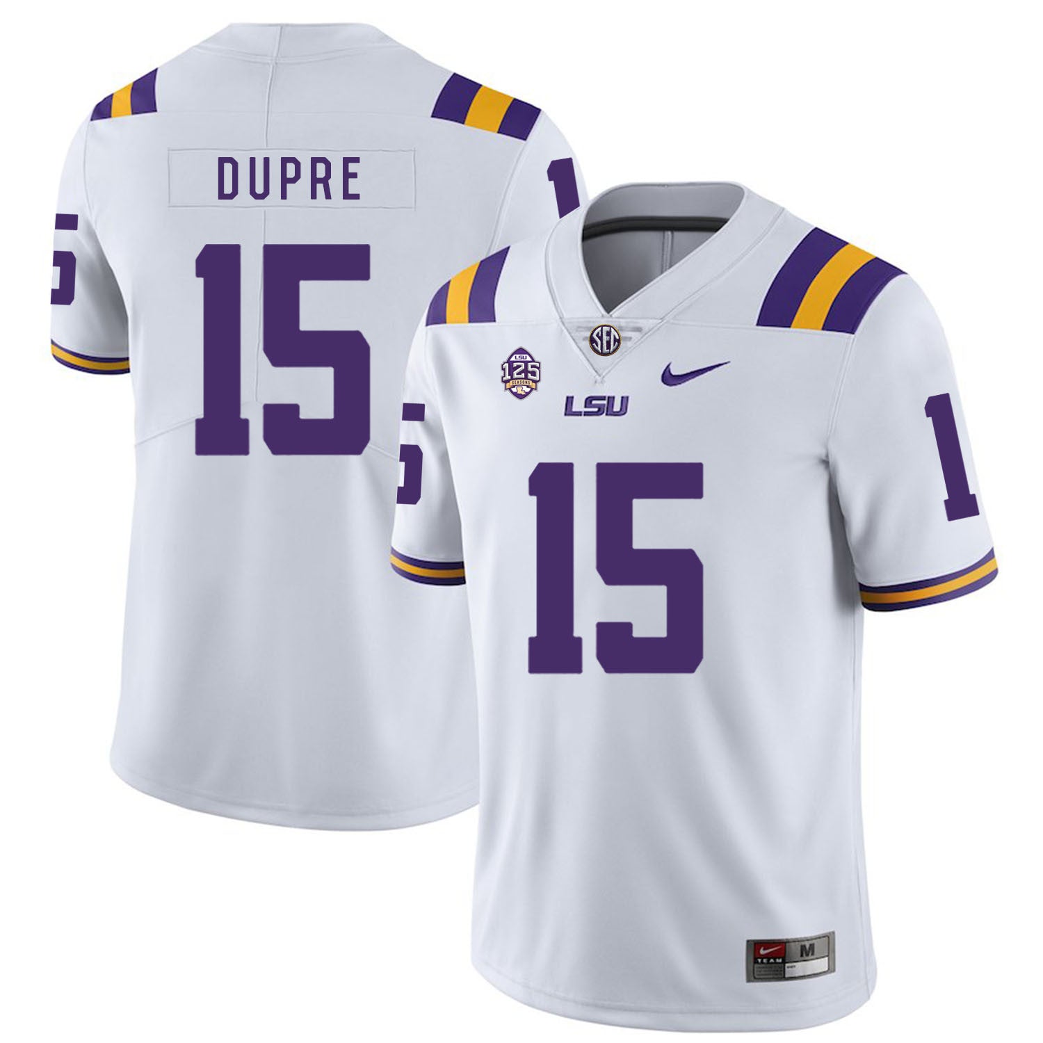 Malachi Dupre LSU Tigers white jersey
