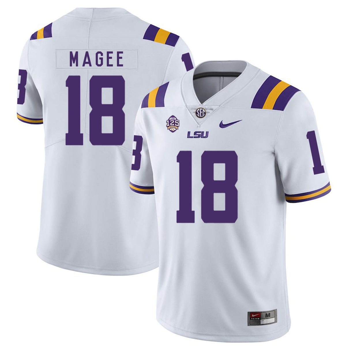 Terrence Magee LSU Tigers white jersey
