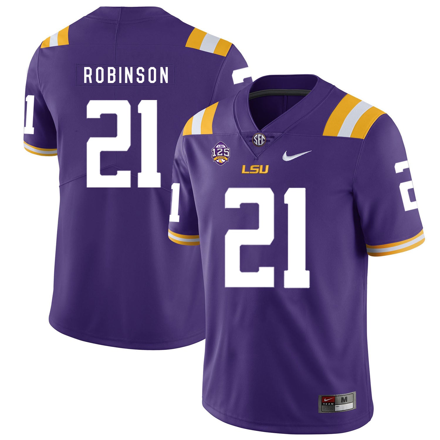 Rashard Robinson LSU Tigers purple jersey