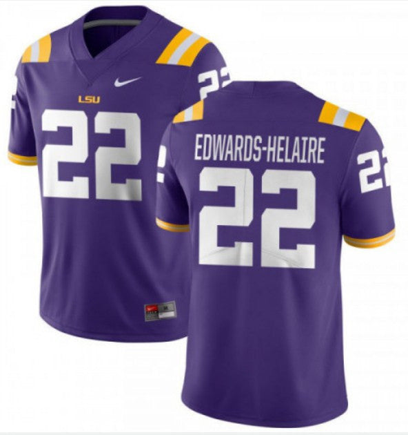 Clyde Edwards-Helaire LSU Tigers purple Limited jersey