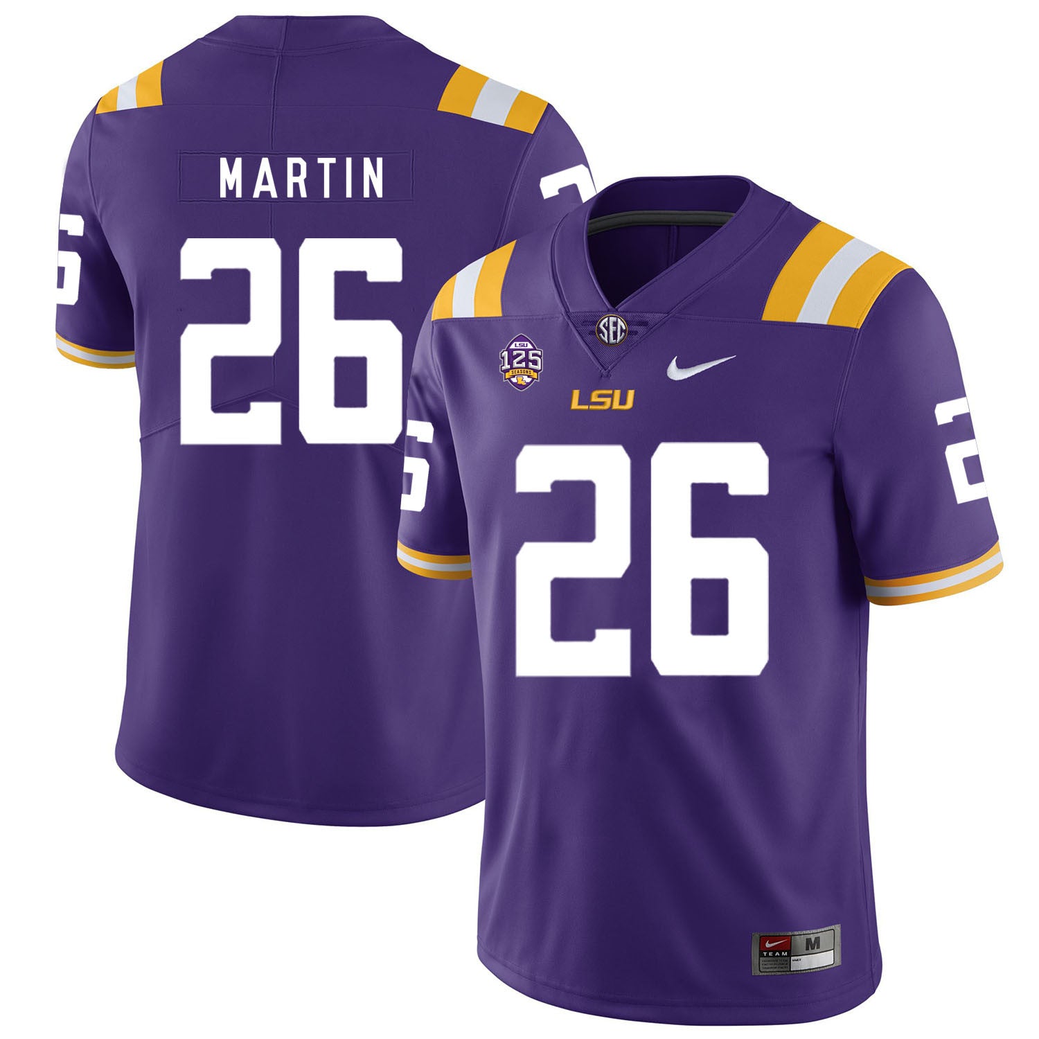 Ronald Martin LSU Tigers purple jersey