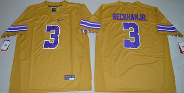 Odell Beckham Jr Gridiron LSU Tigers gold Limited jersey