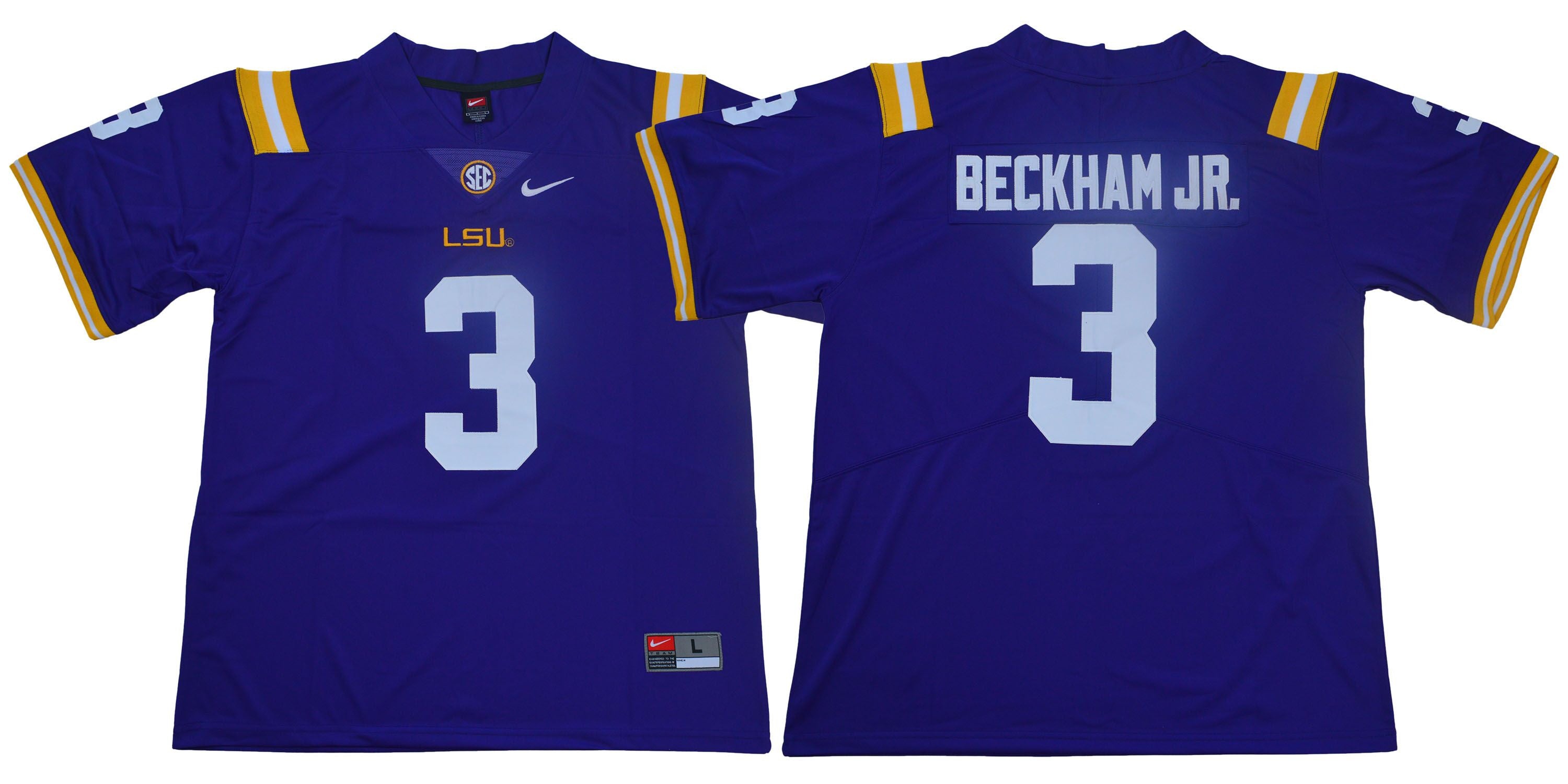 Odell Beckham Jr LSU Tigers purple jersey