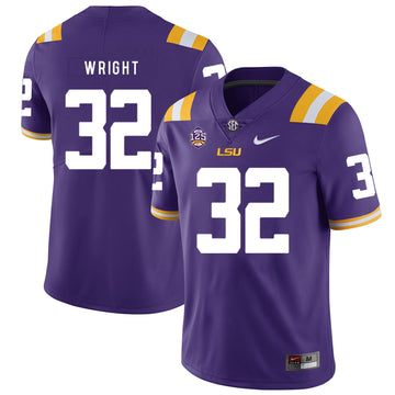 James Wright LSU Tigers purple jersey