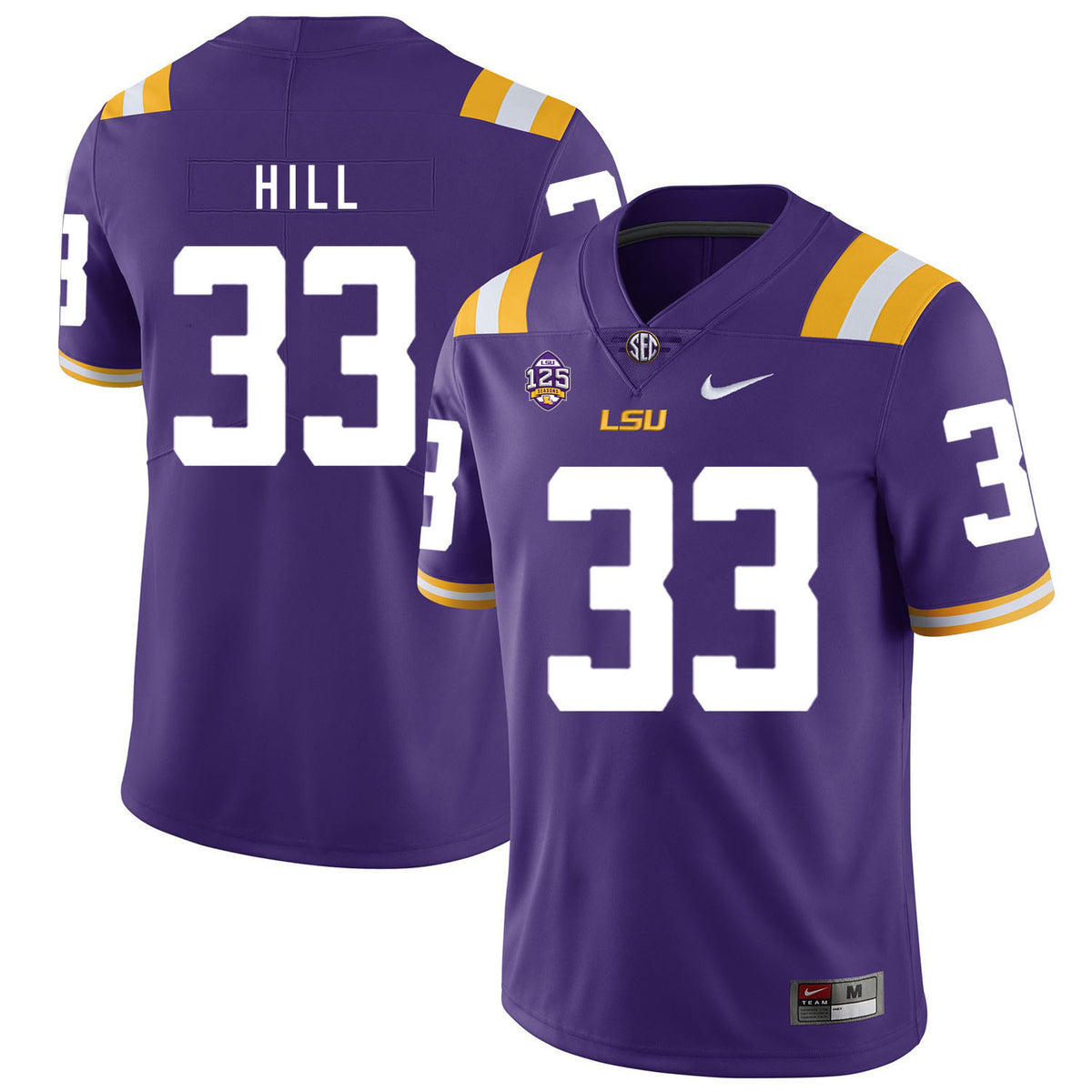 Jeremy Hill LSU Tigers purple jersey