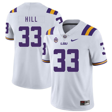 Jeremy Hill LSU Tigers white jersey