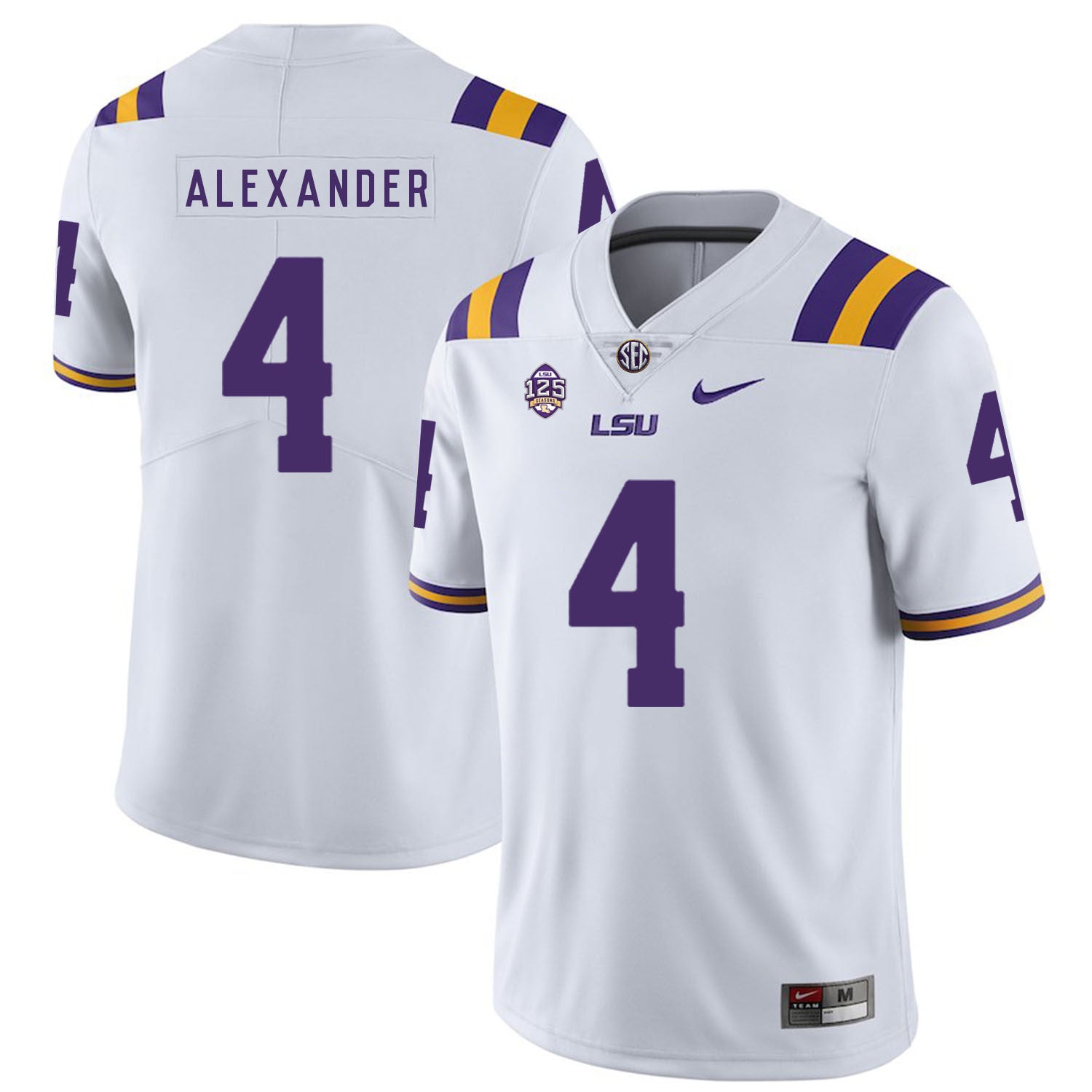 Kwon Alexander LSU Tigers white jersey