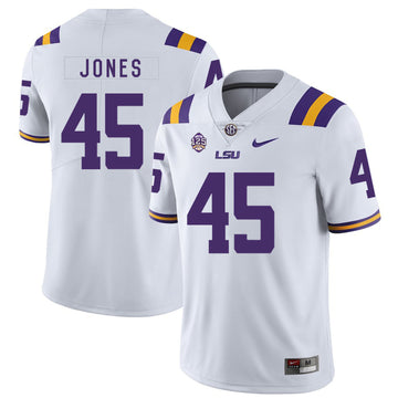 Deion Jones LSU Tigers white jersey