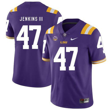Nelson Jenkins LSU Tigers purple Limited jersey