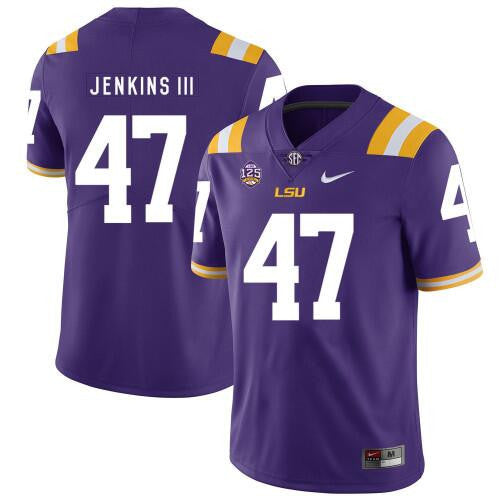 Nelson Jenkins LSU Tigers purple Limited jersey