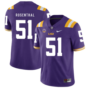 Dare Rosenthal LSU Tigers purple jersey