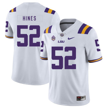 Chasen Hines LSU Tigers white jersey