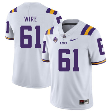 Cameron Wire LSU Tigers white jersey
