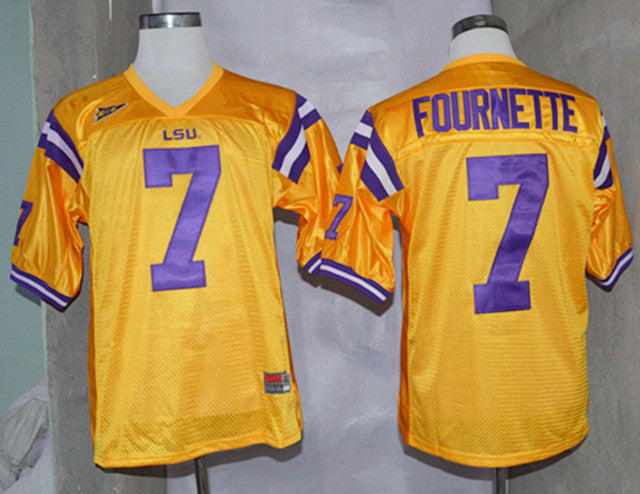 Fournette LSU Tigers yellow jersey