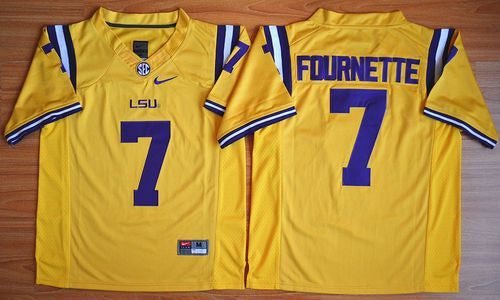 Leonard Fournette LSU Tigers gold Limited jersey