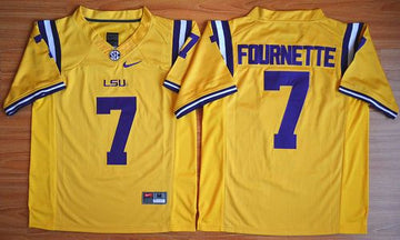 Leonard Fournette LSU Tigers gold Limited jersey