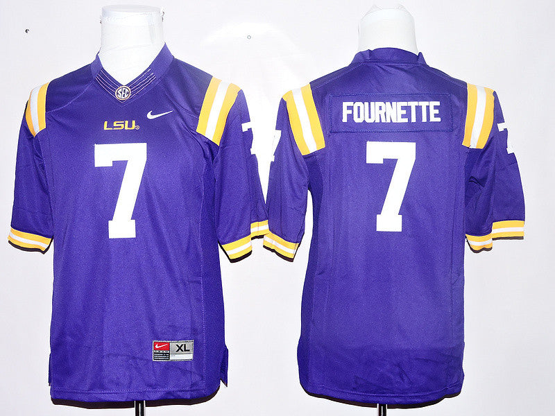 Leonard Fournette LSU Tigers purple jersey