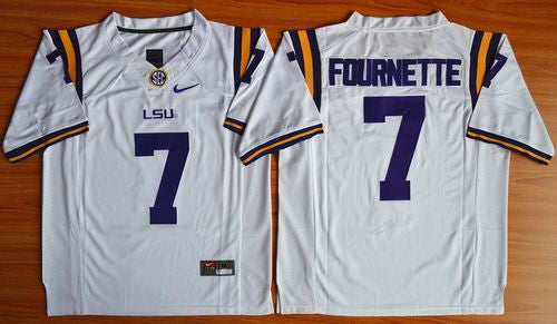 Leonard Fournette LSU Tigers white Limited jersey