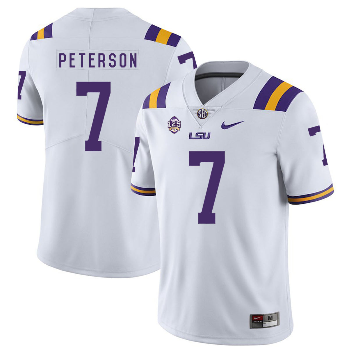 Patrick Peterson LSU Tigers white jersey