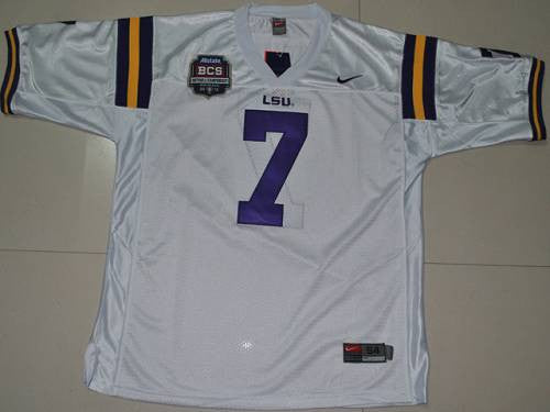 Tyrann Mathieu LSU Tigers white jersey