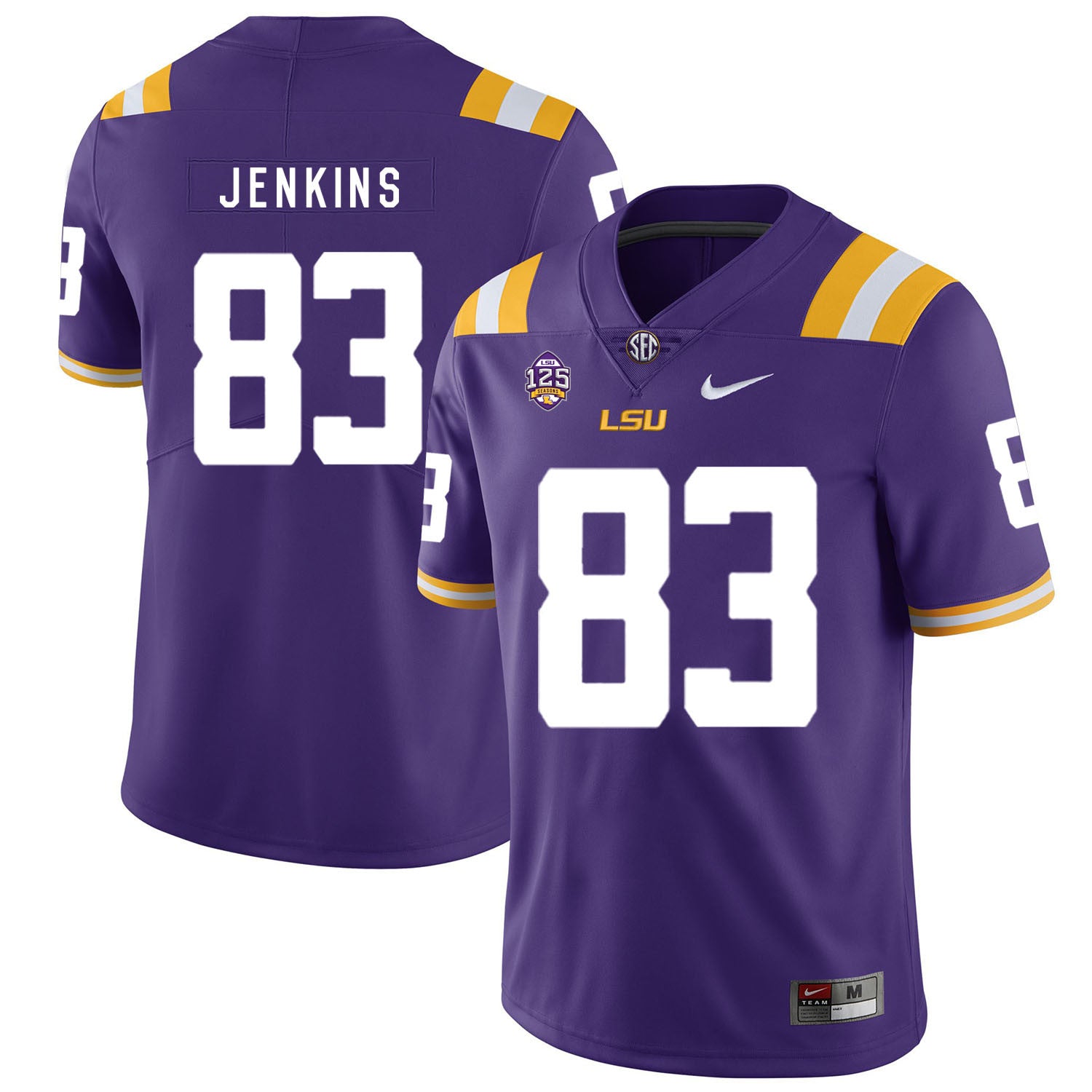 Jaray Jenkins LSU Tigers purple jersey