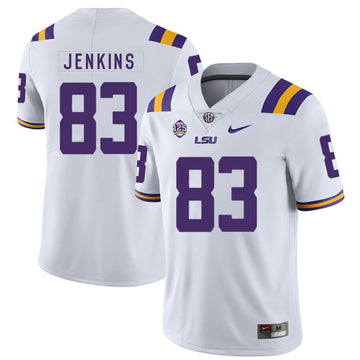 Jaray Jenkins LSU Tigers white jersey