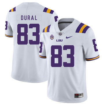 Travin Dural LSU Tigers white jersey