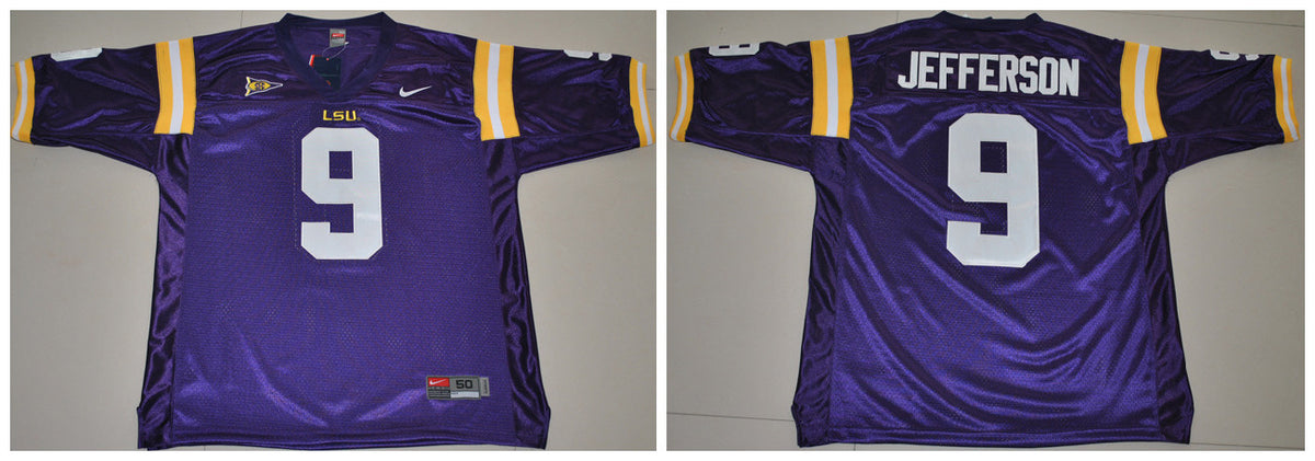 Jefferson LSU Tigers purple jersey