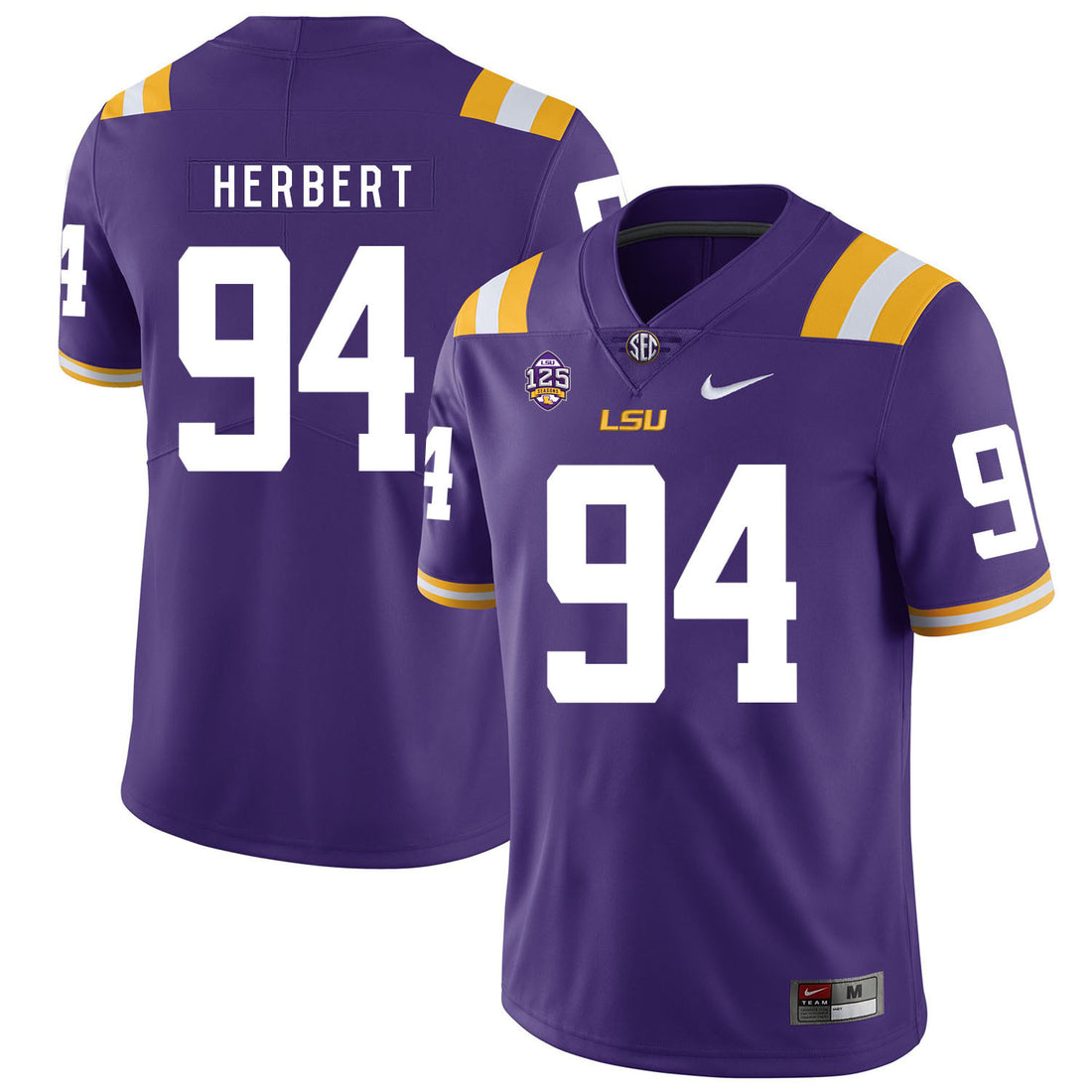 Danielle Hunter LSU Tigers purple jersey