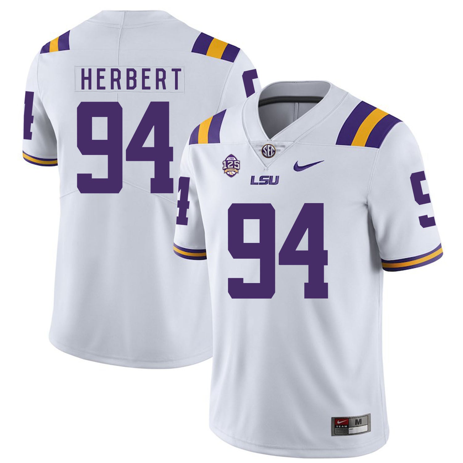 Danielle Hunter LSU Tigers white jersey