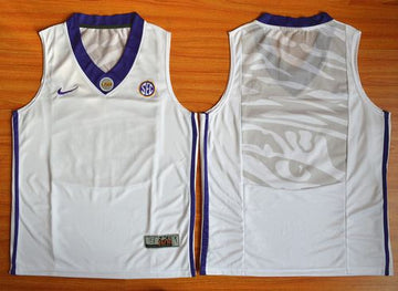 Custom LSU Tigers white jersey