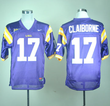 Claiborne LSU Tigers purple jersey