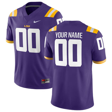 Custom LSU Tigers purple jersey