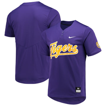 Two-button Softball LSU Tigers purple jersey