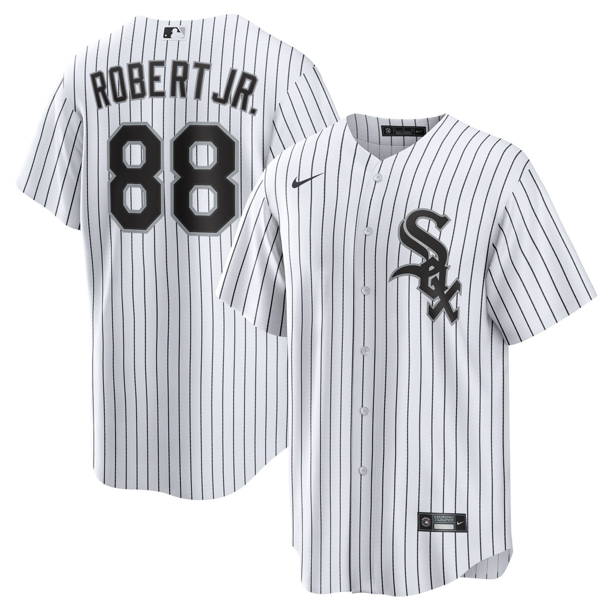Luis Robert Name Chicago White Sox white jersey