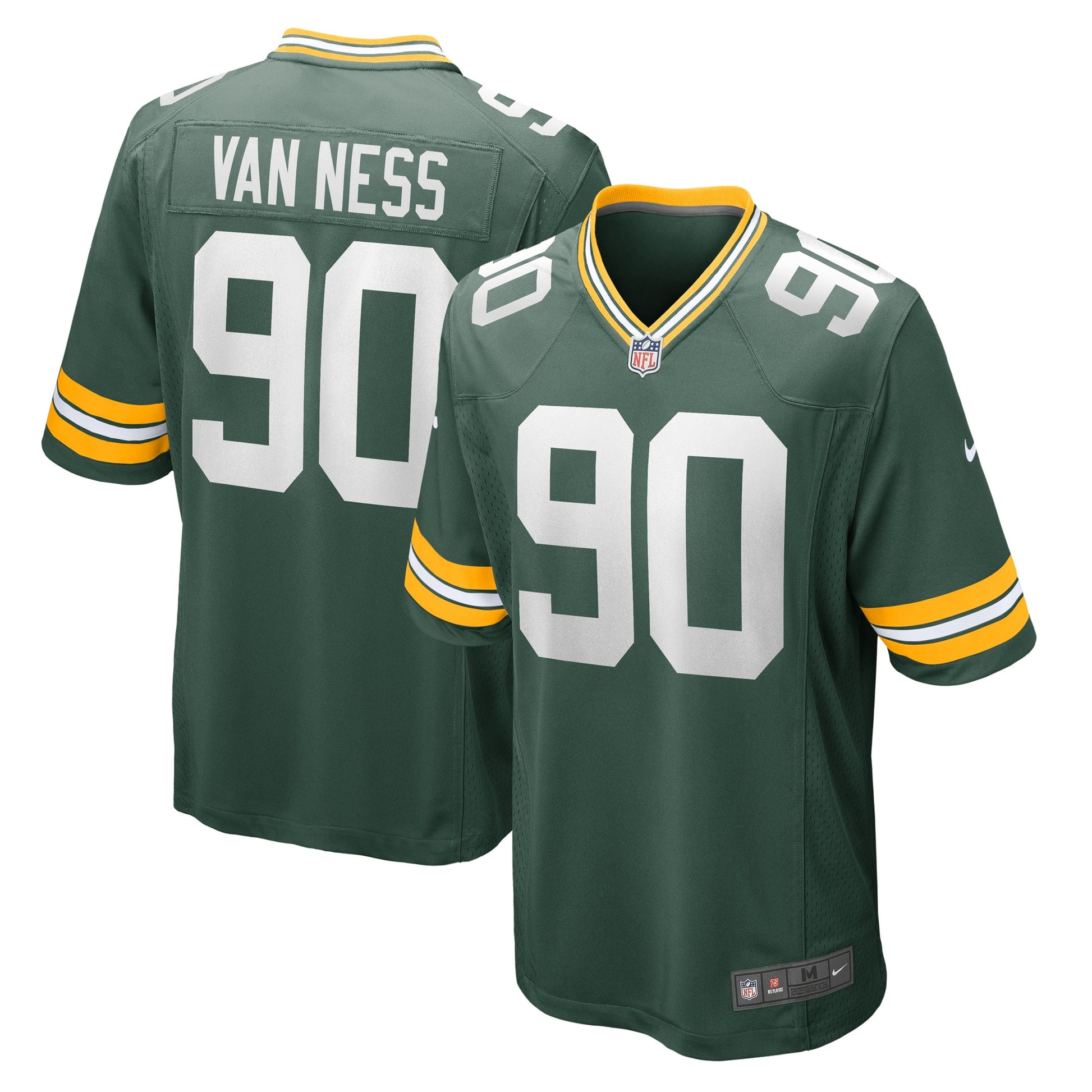 Lukas Van Ness Green Bay Packers green jersey