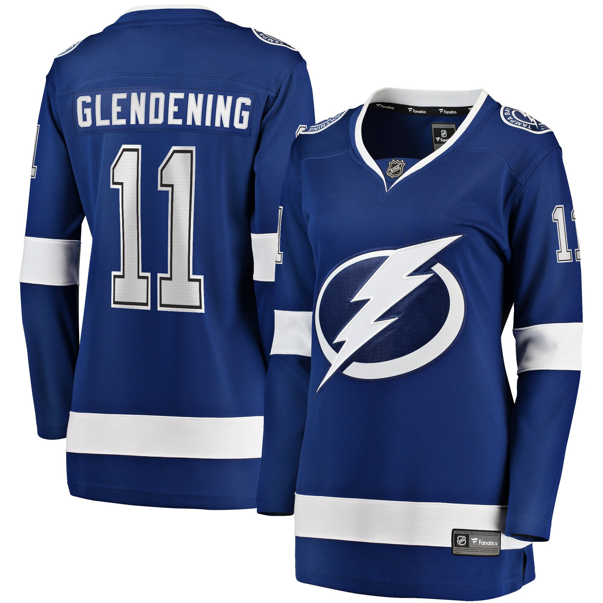 Luke Glendening Tampa Bay Lightning blue Home jersey